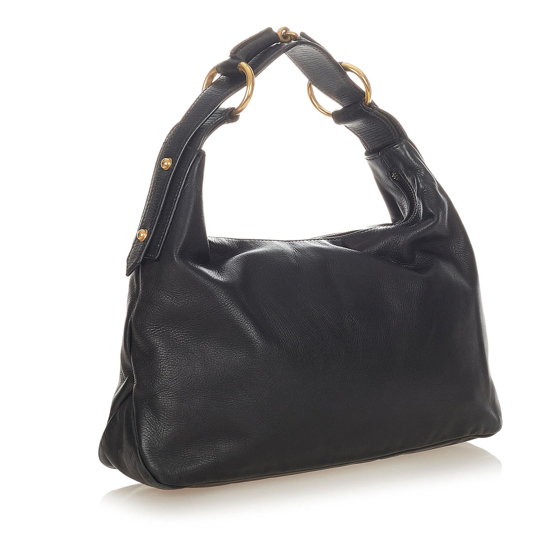 Gucci Horsebit Leather Shoulder Bag Style 5