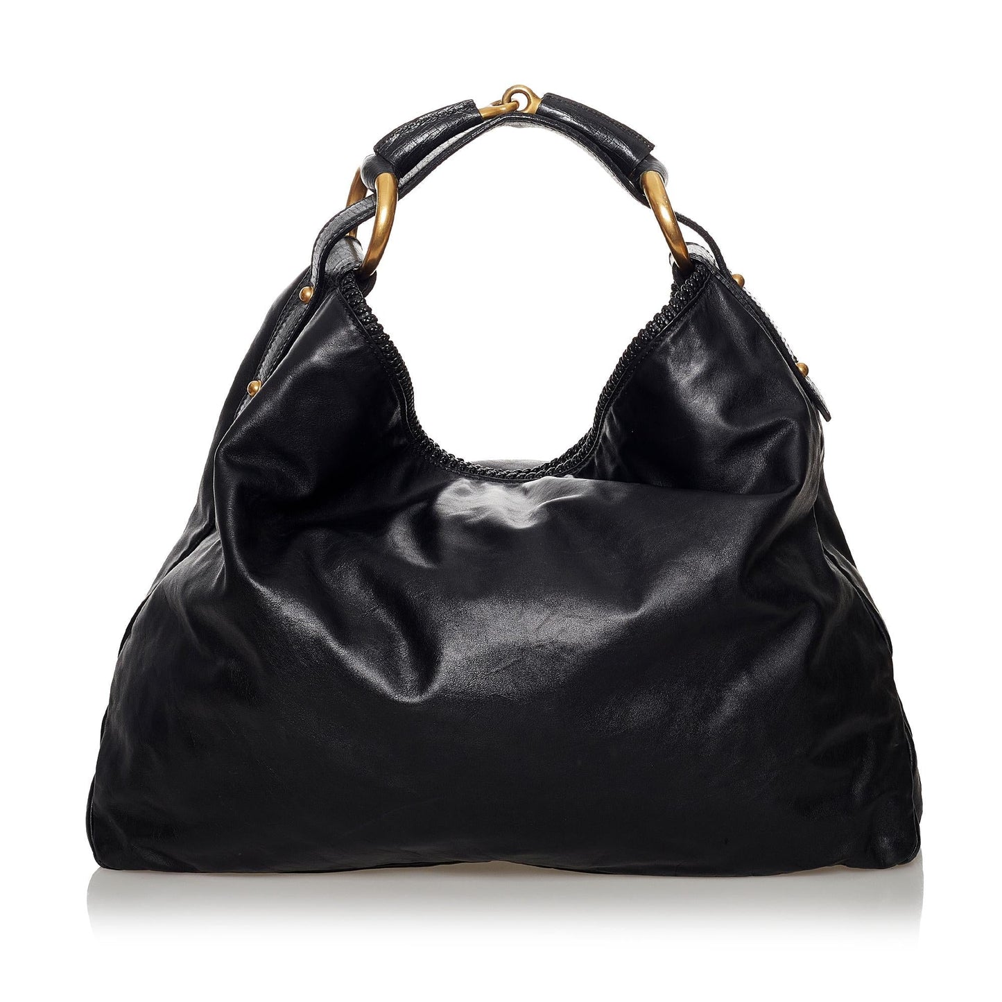Gucci Horsebit Hobo Leather Tote (SHG-30946)