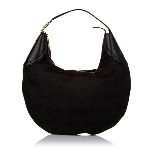 Gucci Horsebit Jacquard Glam Hobo (SHG-34855)