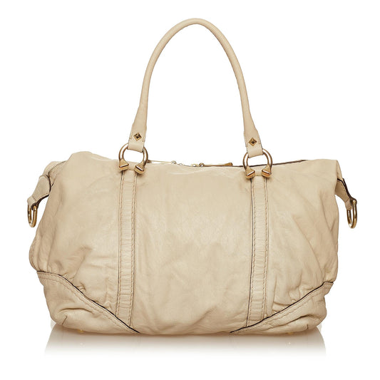 Gucci Horsebit Nail Leather Boston Bag (SHG-29354)