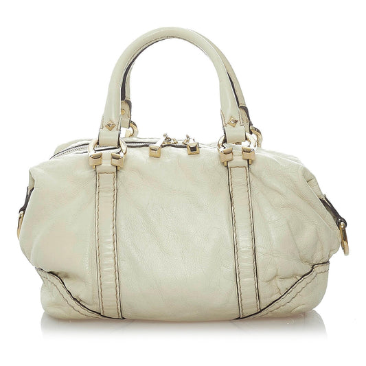Gucci Horsebit Nail Leather Boston Bag (SHG-32036)