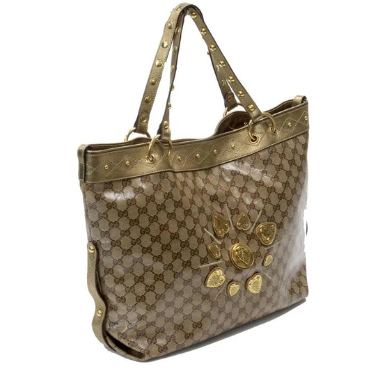 Gucci Monogram Canvas Top Handle Tote