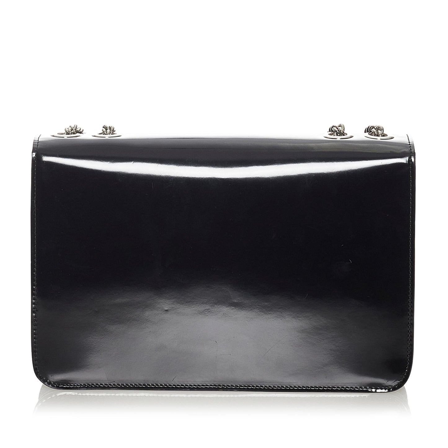 Gucci Interlocking G Leather Patent Leather Shoulder Bag