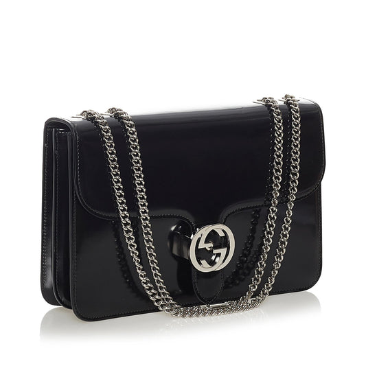 Gucci Chain Leather Shoulder Bag