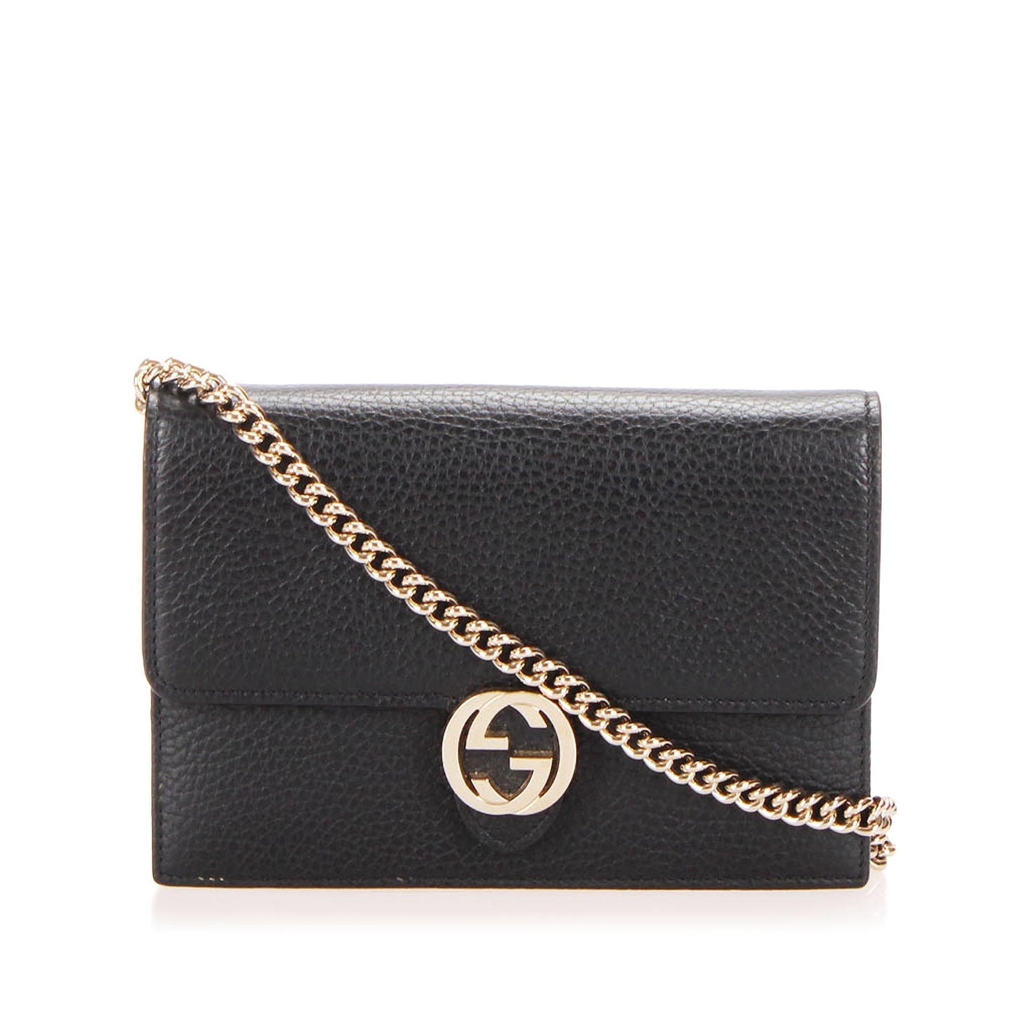 Gucci Interlocking G Leather Chain Crossbody Style 6