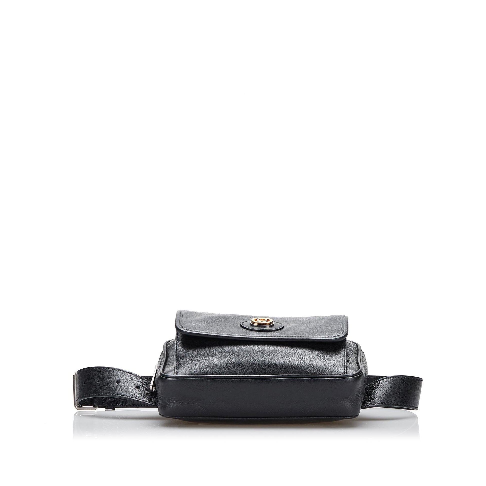 Gucci Interlocking G Morpheus Leather Belt Bag (SHG-5tPQ6y)