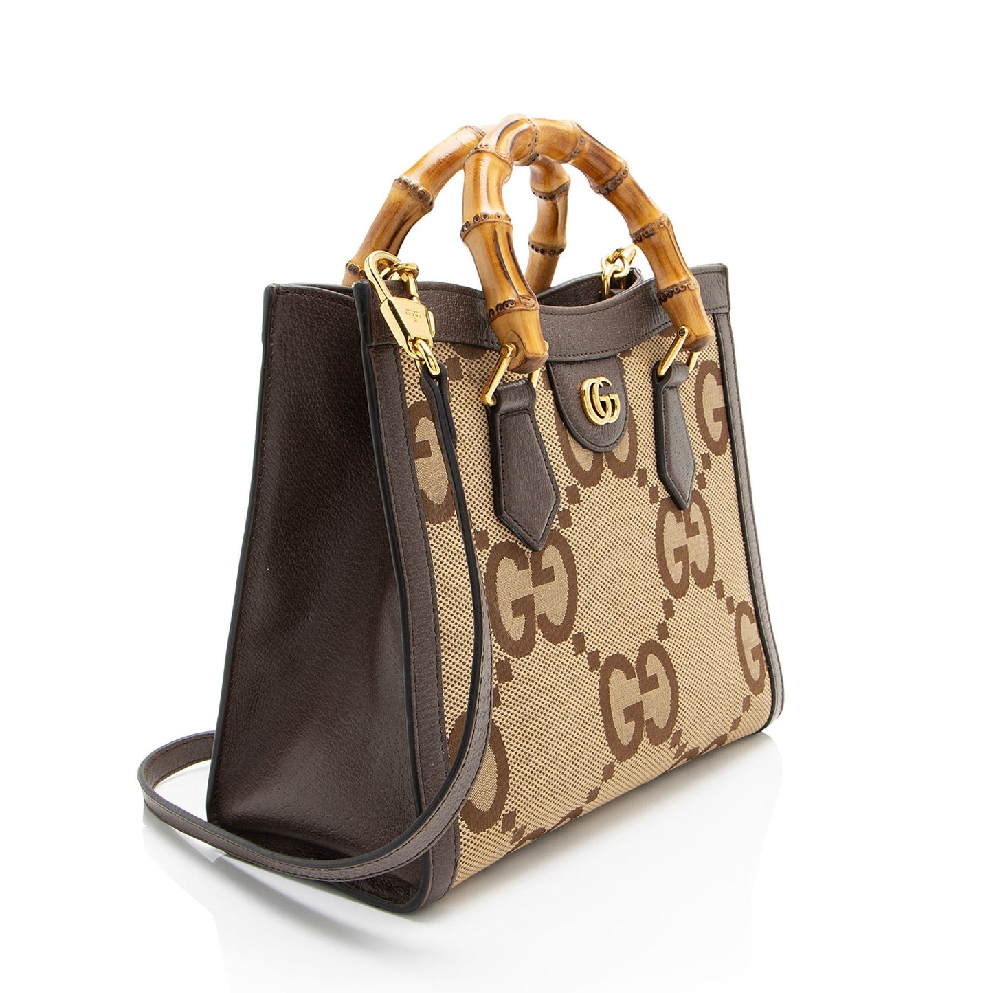 Gucci Jumbo GG Canvas Diana Small Tote