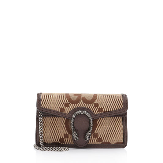 Gucci Jumbo GG Canvas Dionysus Super Mini Bag (SHF-YLTVkU)