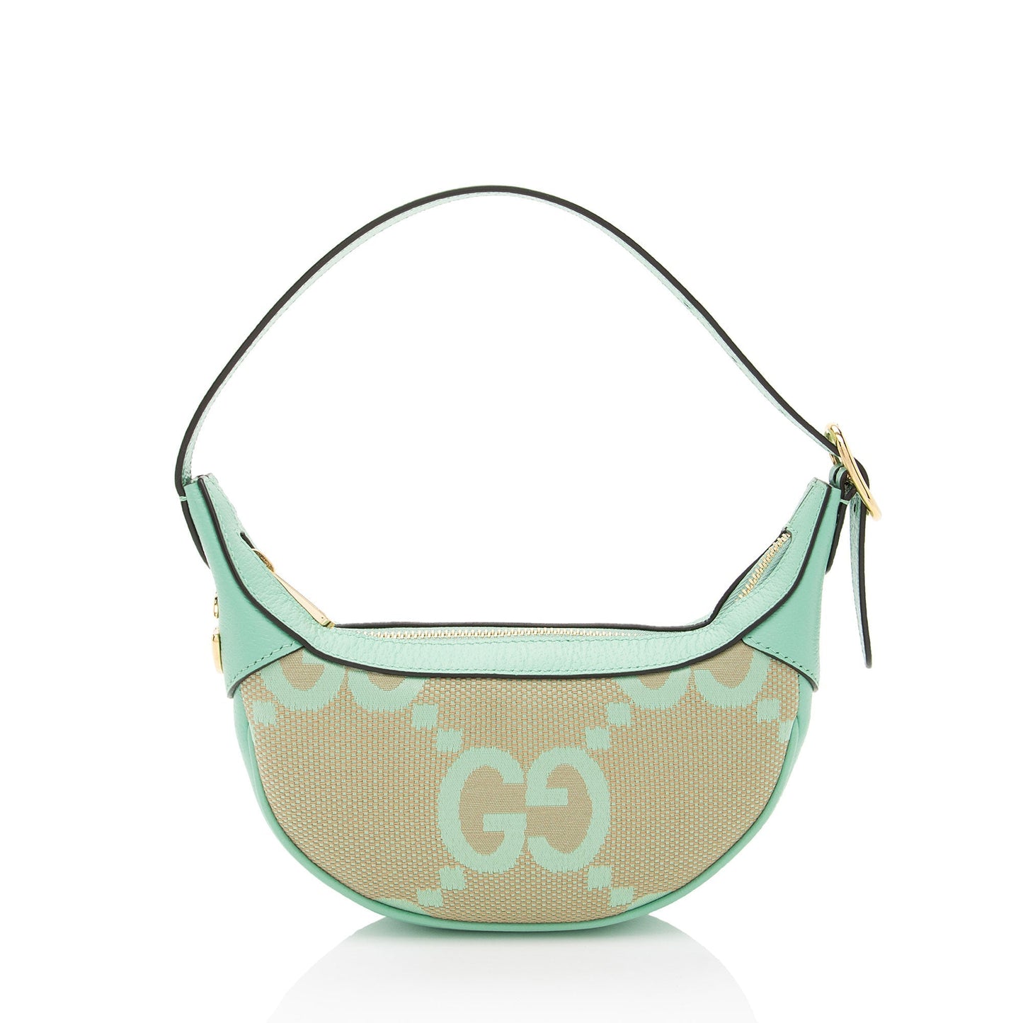 Gucci Jumbo GG Web Half Moon Mini Hobo
