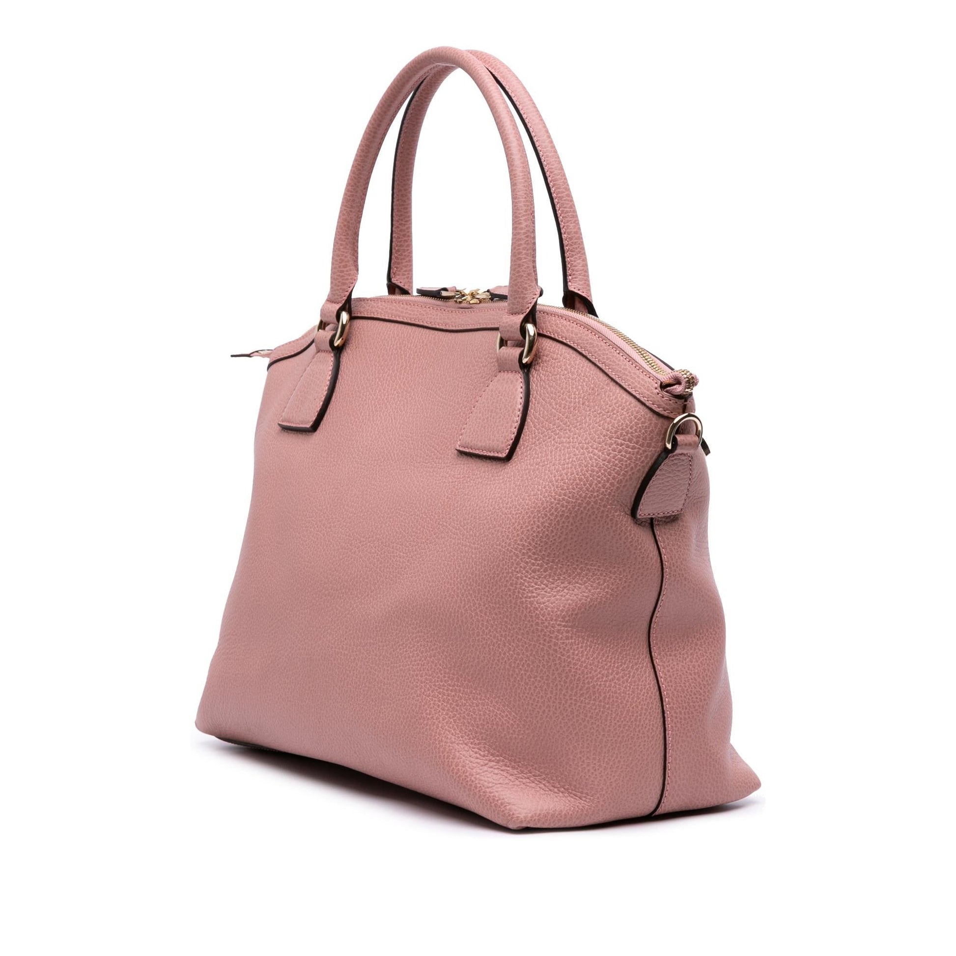 Gucci Large Dollar Calfskin GG Charm Dome Satchel