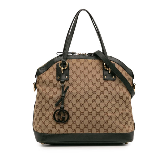 Gucci Large GG Canvas Charm Dome Satchel