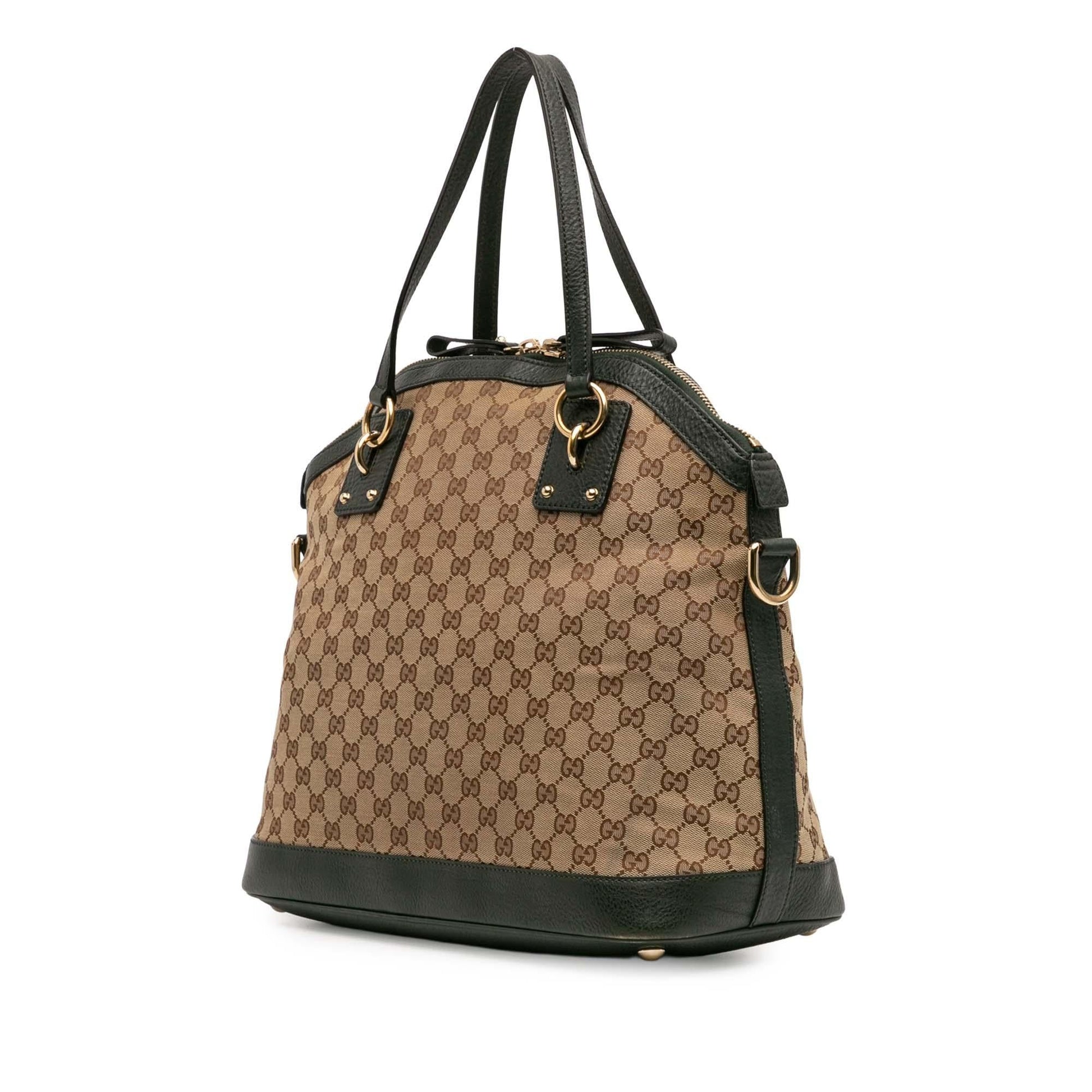Gucci Large GG Canvas Charm Dome Satchel
