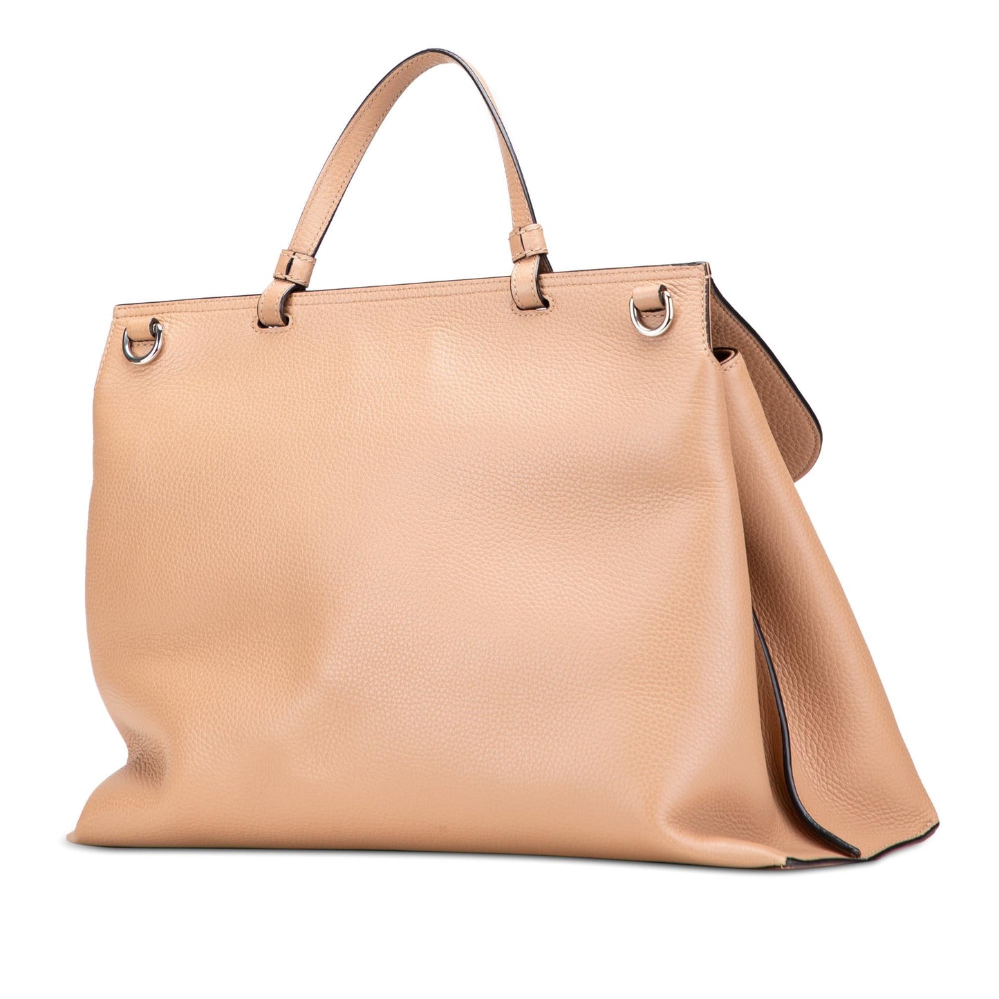 Gucci Large Leather Bamboo Daily Satchel