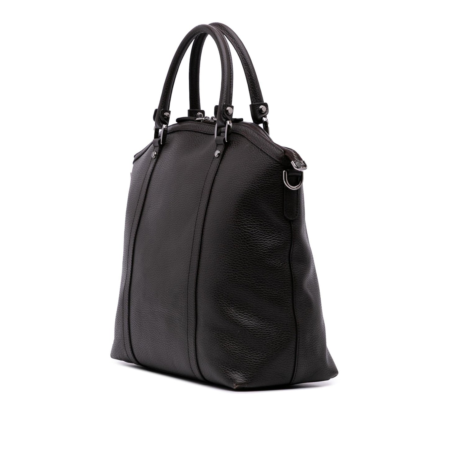Gucci Large Leather GG Charm Dome Satchel