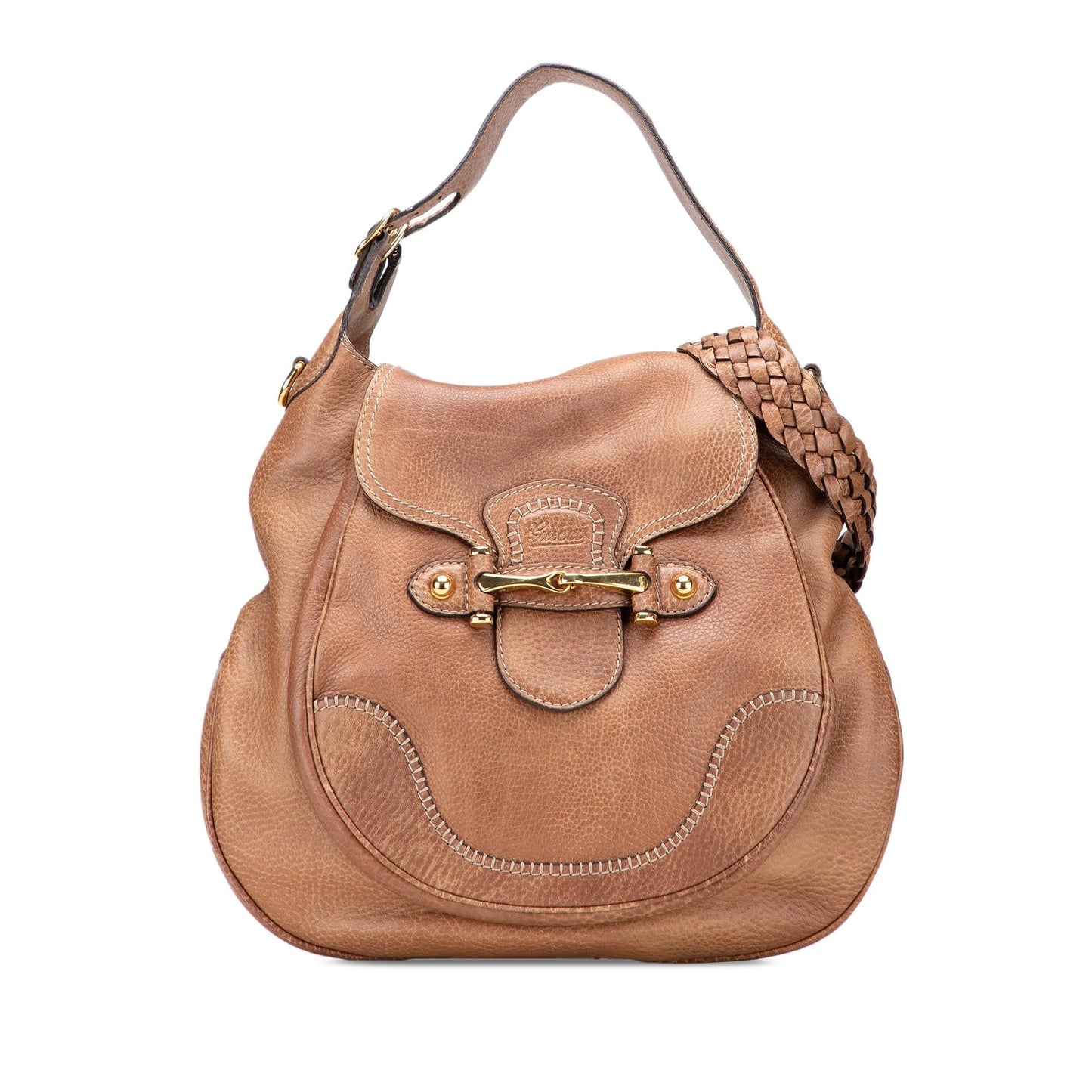 Gucci Large Leather New Pelham Satchel