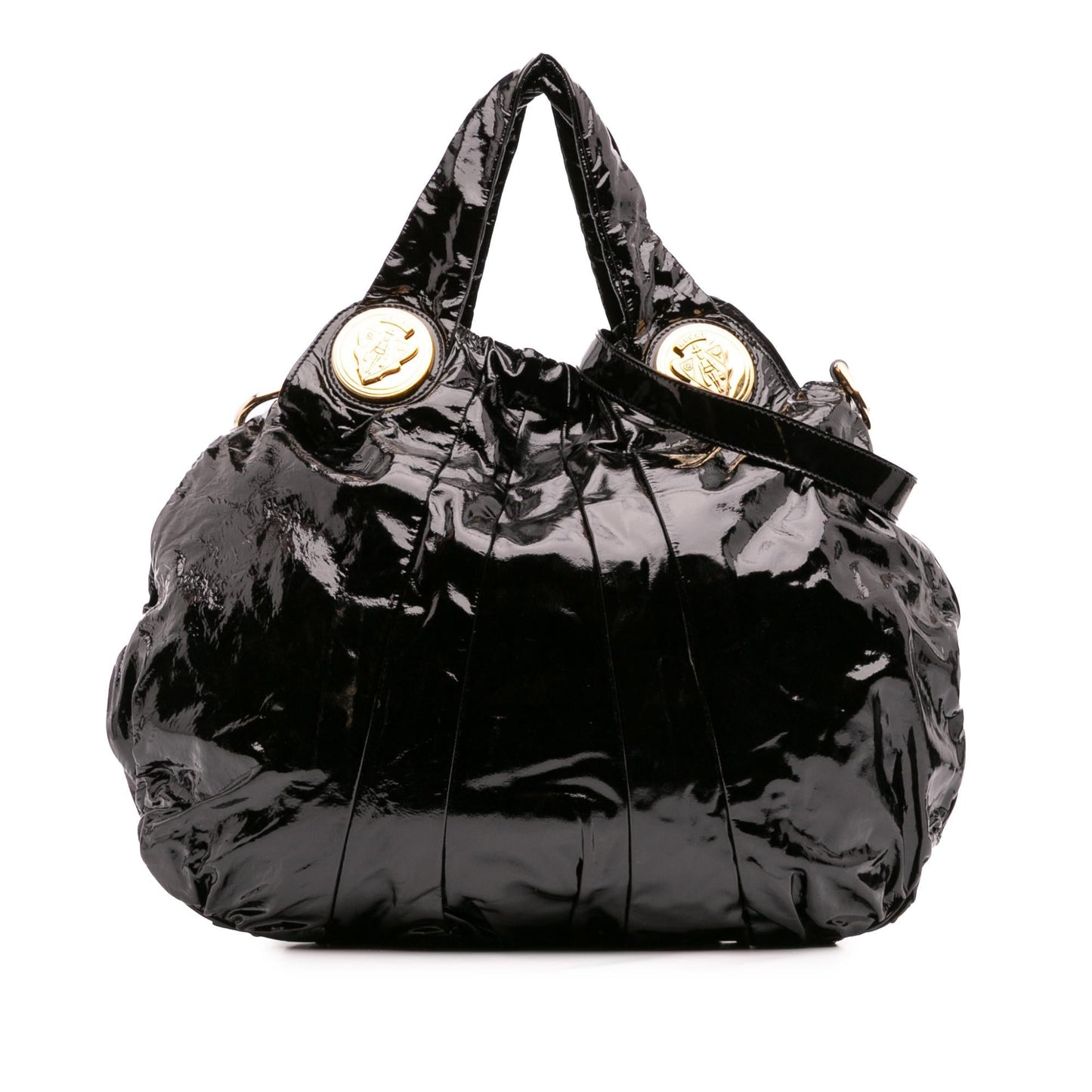 Gucci Large Patent Hysteria Satchel