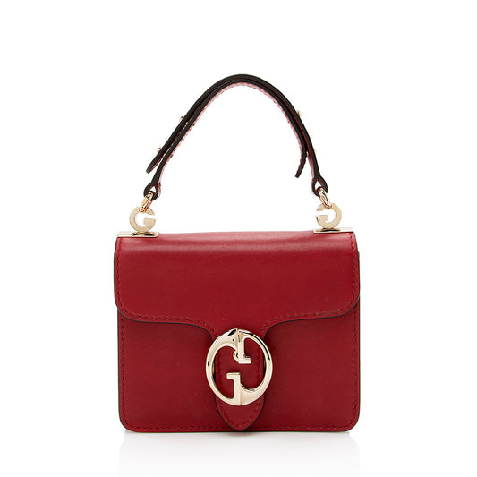 Gucci Leather 1973 Small Top Handle Satchel (SHF-16665)