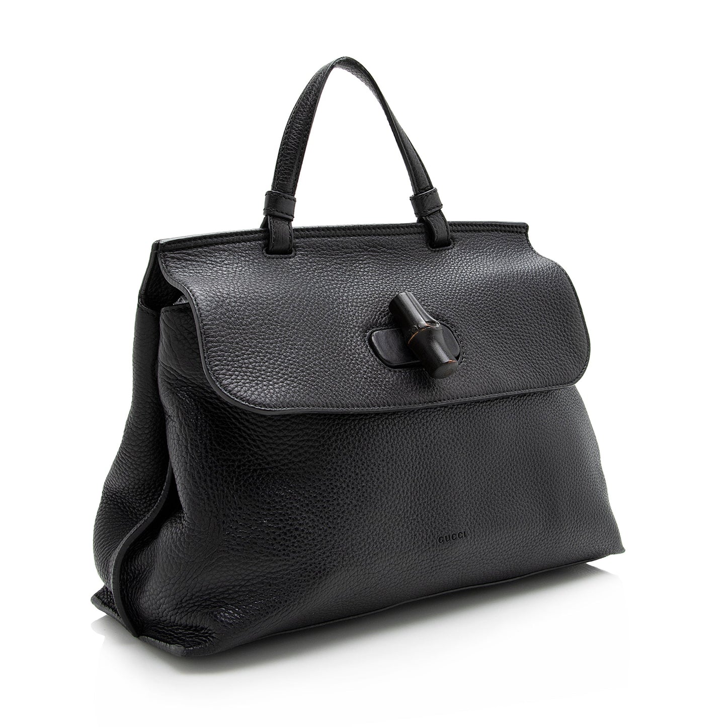 Gucci Leather Bamboo Daily Medium Satchel (SHF-22594)