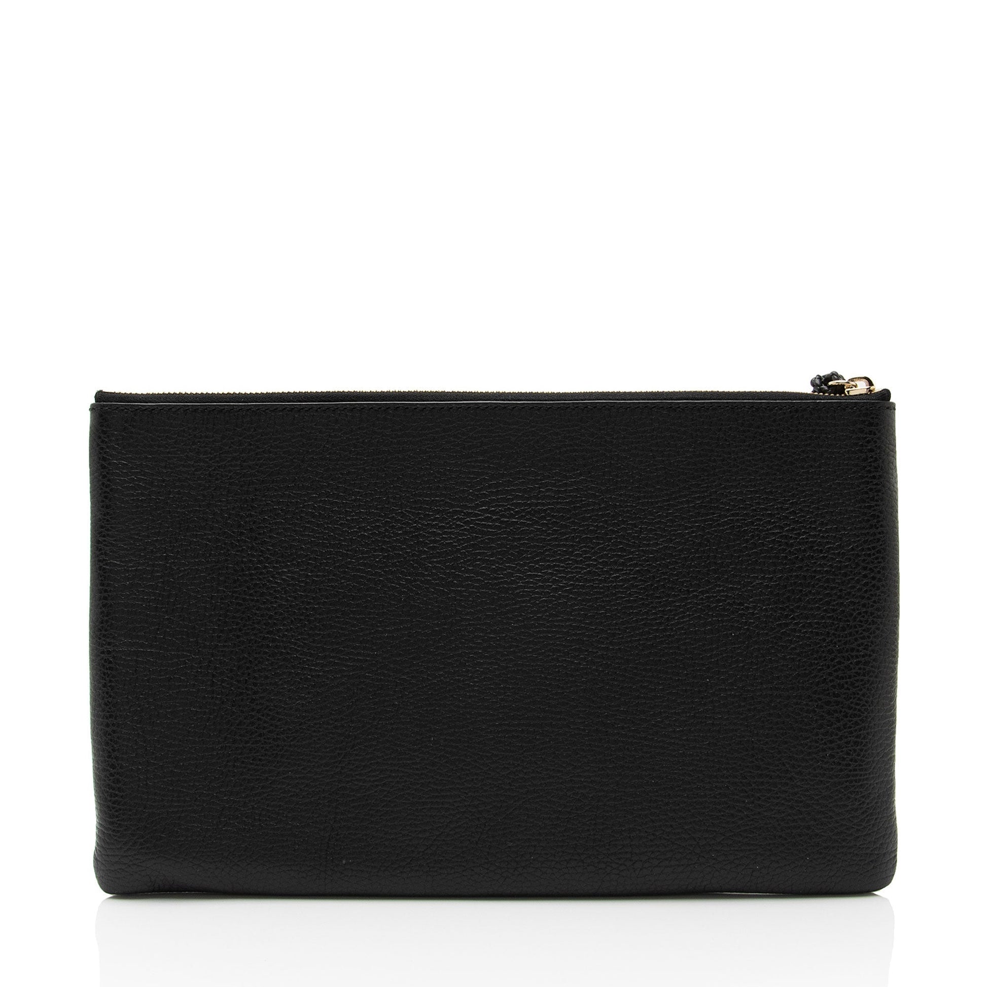 Gucci Leather Bamboo Tassel Zip Clutch (SHF-ybom6m)