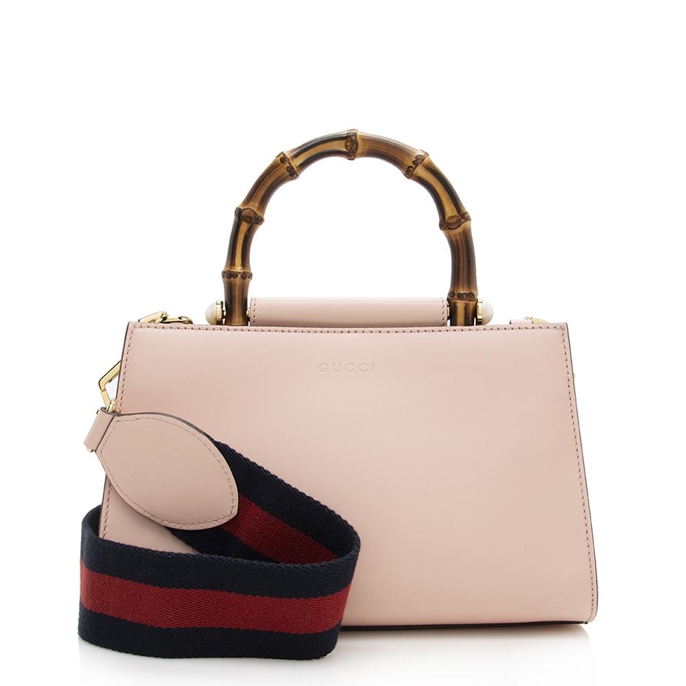 Gucci Bamboo Leather Monogram Tote Style 5