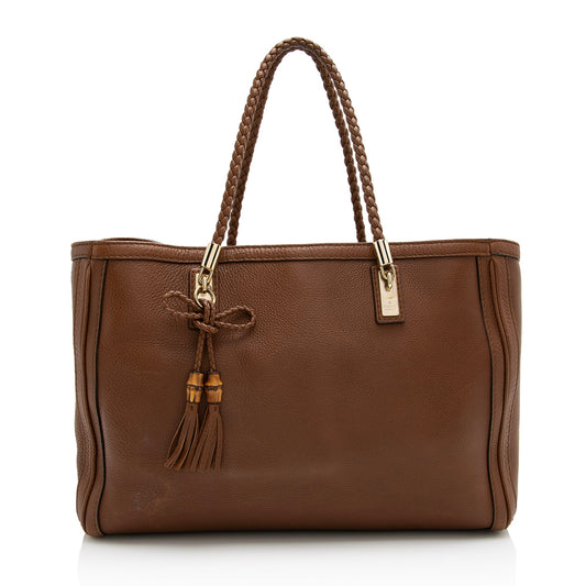 Gucci Leather Bella Medium Tote (SHF-22900)