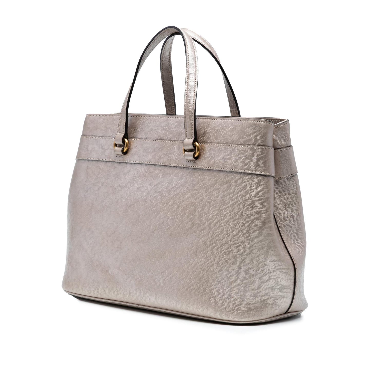 Gucci Leather Bright Bit Satchel