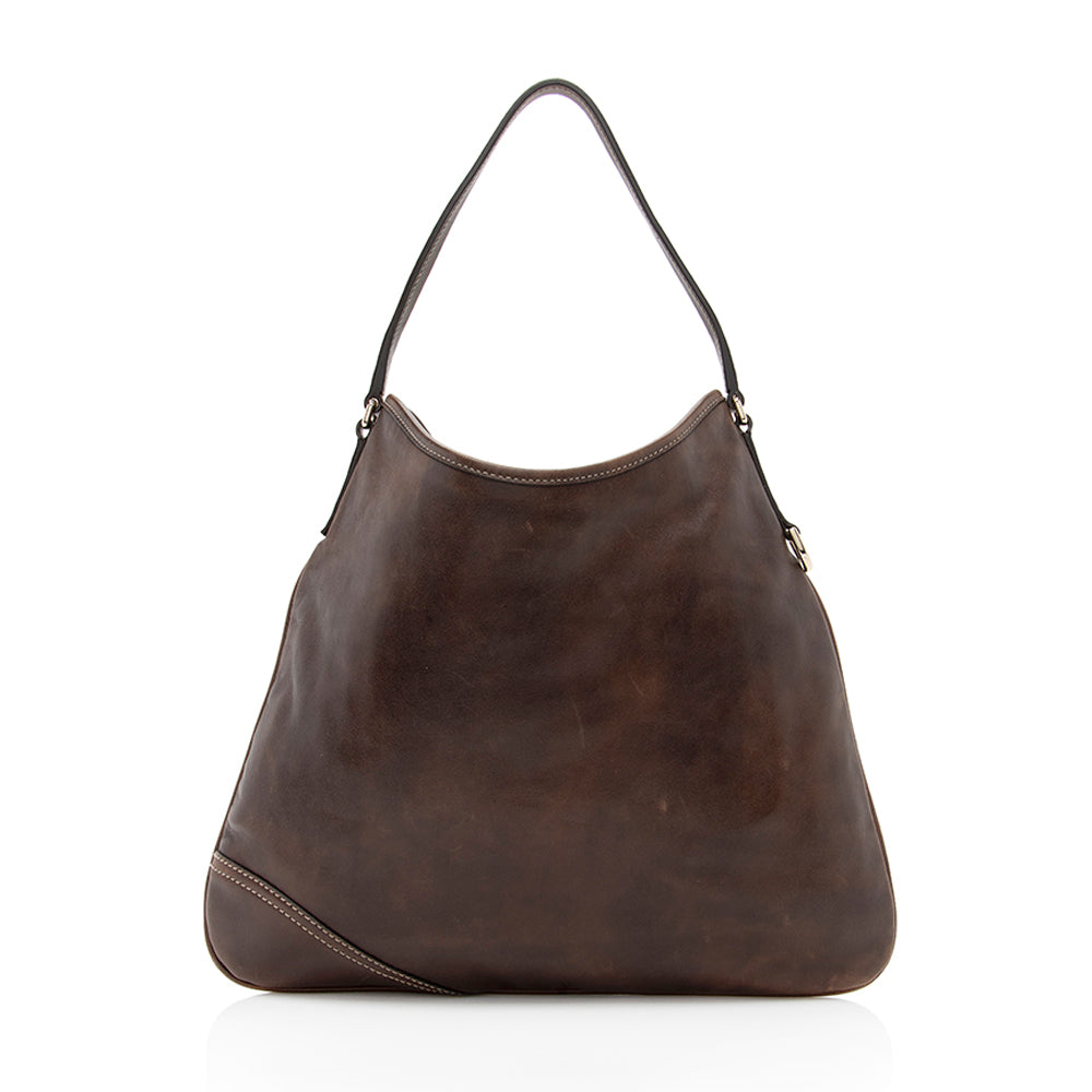 Gucci Leather Shoulder Bag Style 47