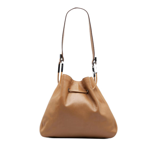 Gucci Leather Bucket Bag (SHG-3XwYEa)