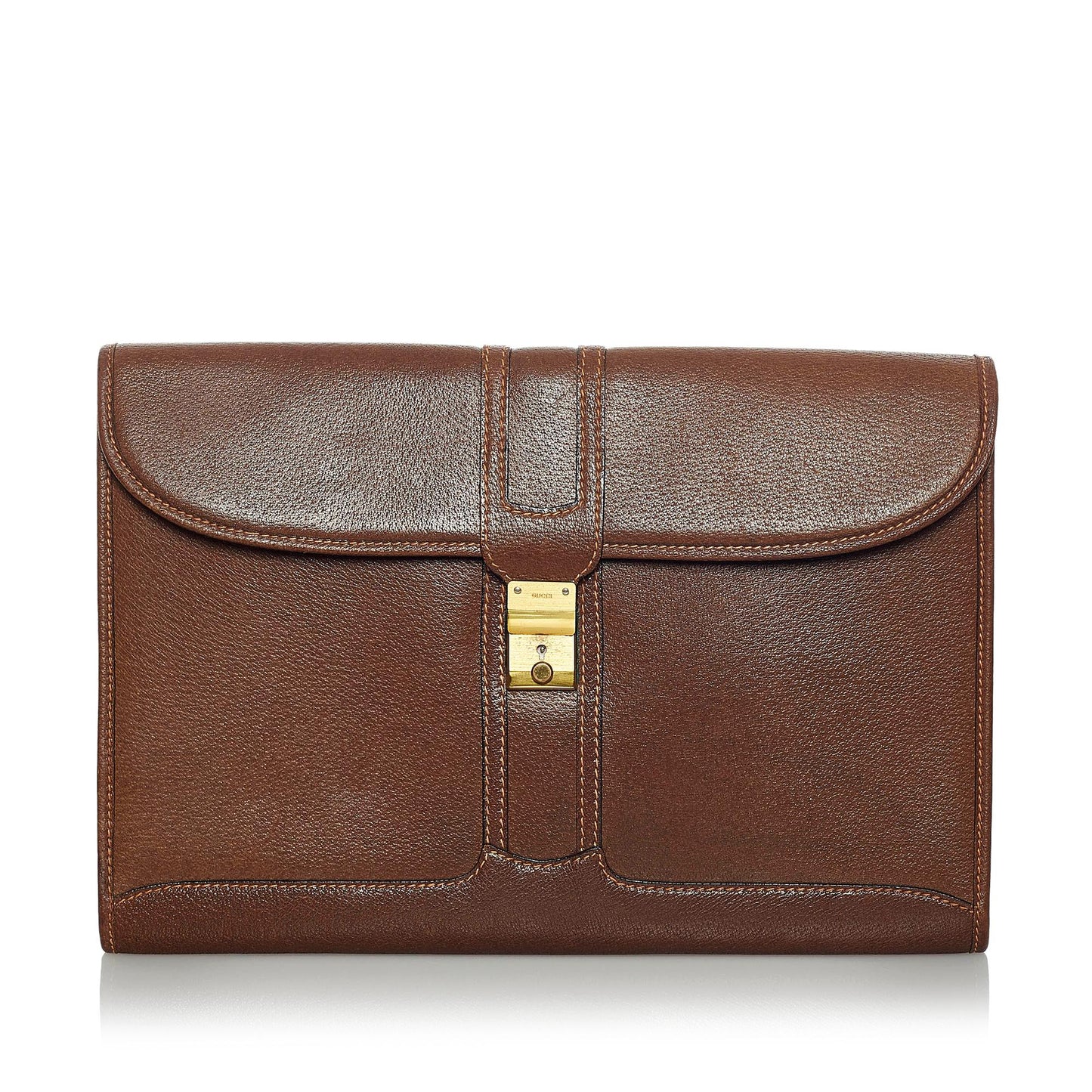 Gucci Leather Clutch Bag (SHG-34939)