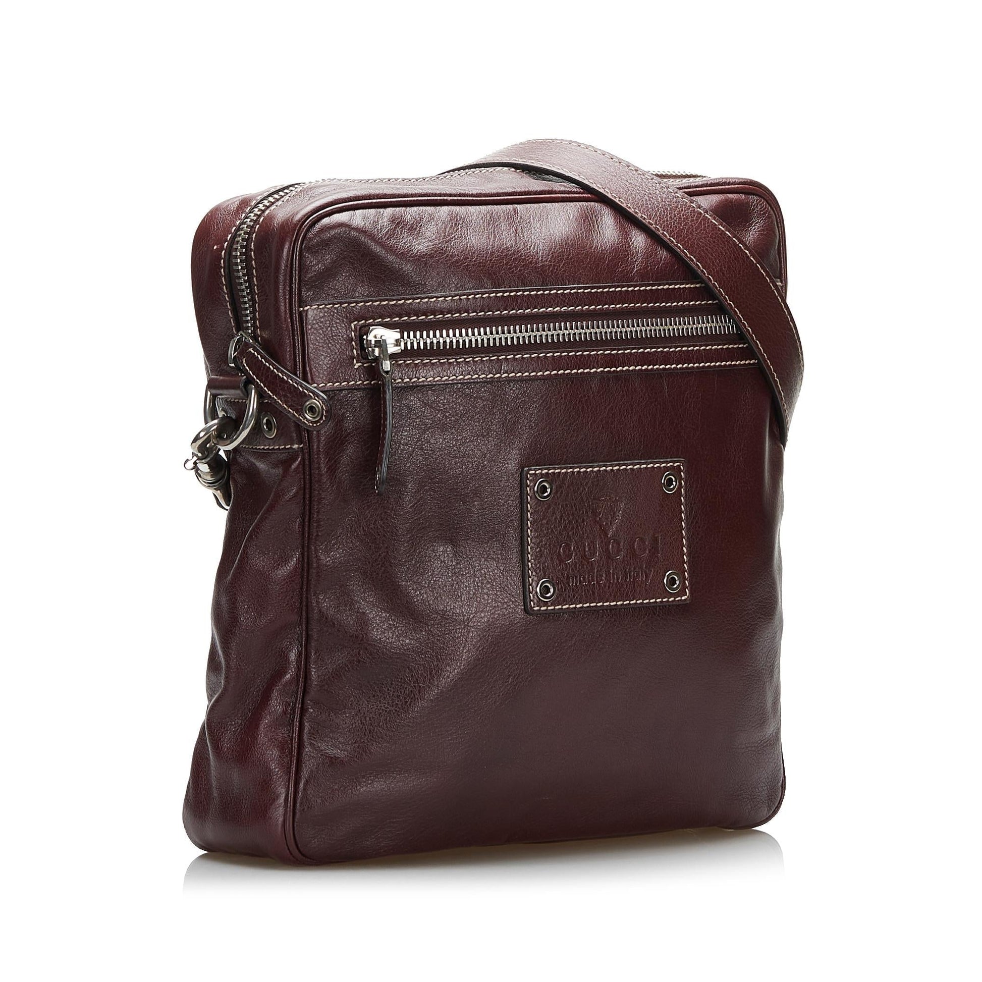 Gucci Leather Crossbody (SHG-PEdnMS)