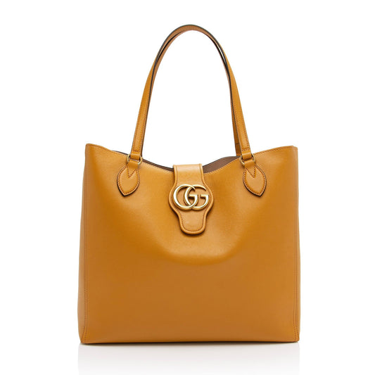 Gucci Leather Dahlia Large Tote (SHF-9YmQug)