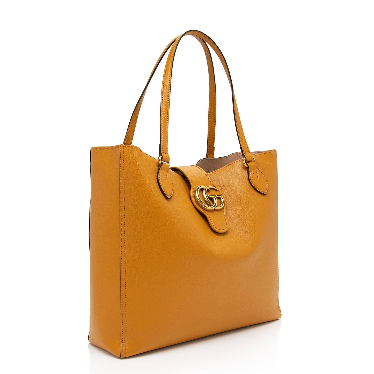 Gucci Leather Dahlia Large Tote (SHF-9YmQug)