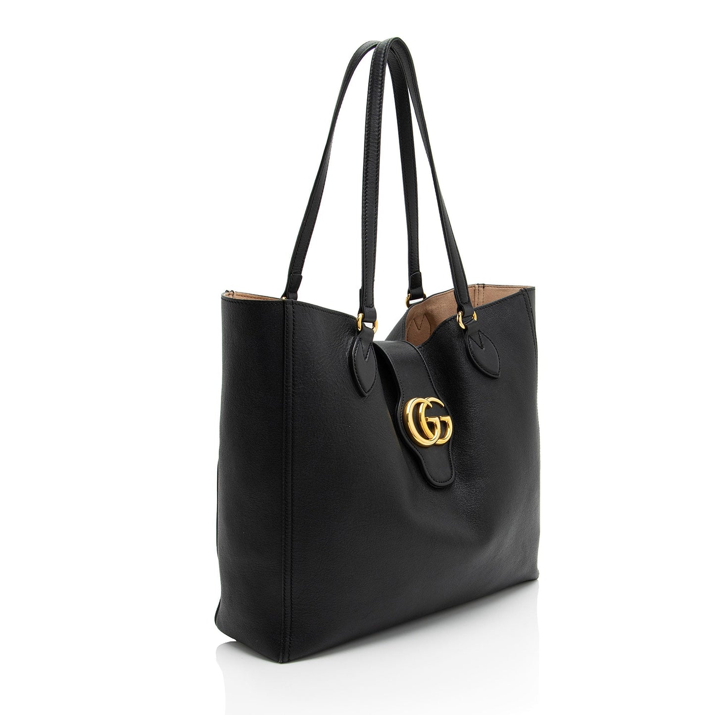 Gucci Leather Dahlia Medium Tote (SHF-G7nIG2)