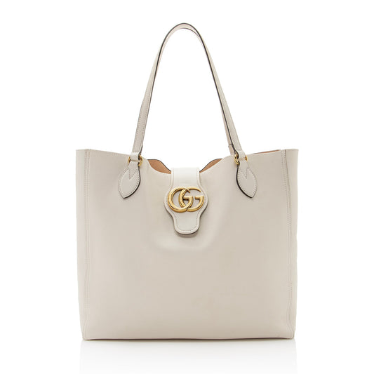 Gucci Leather Dahlia Medium Tote (SHF-22301)