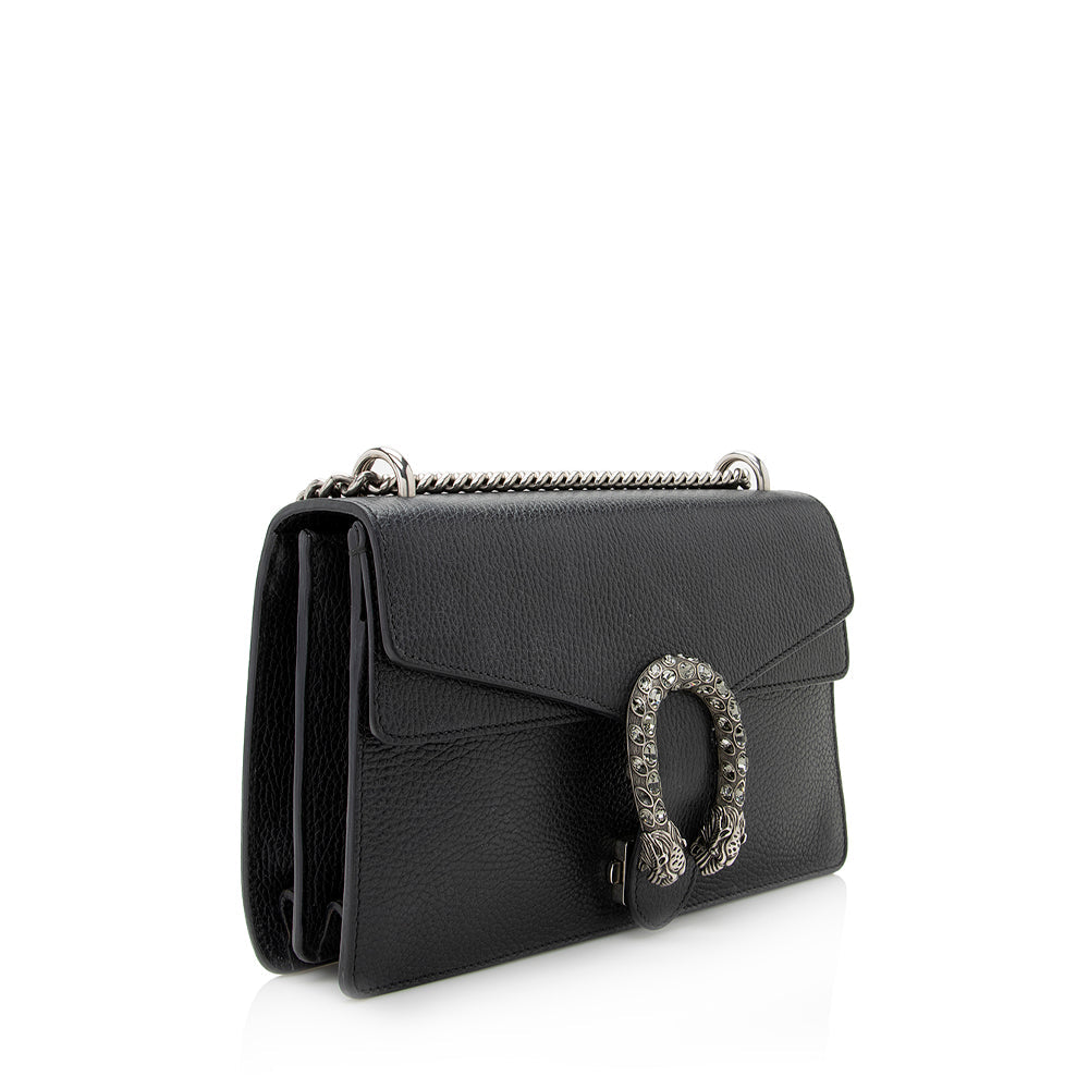 Gucci Leather Crystal Dionysus Small Shoulder Bag (SHF-21413)