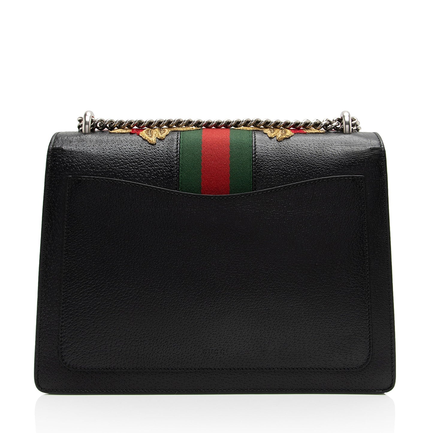 Gucci Leather Embroidered Rose Dionysus Medium Shoulder Bag (SHF-sxhk6S)