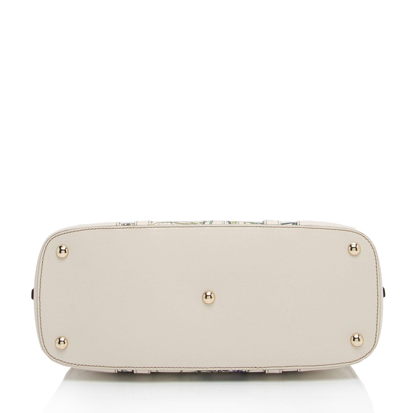Gucci Leather Flora Nice Satchel (SHF-5DGwQW)