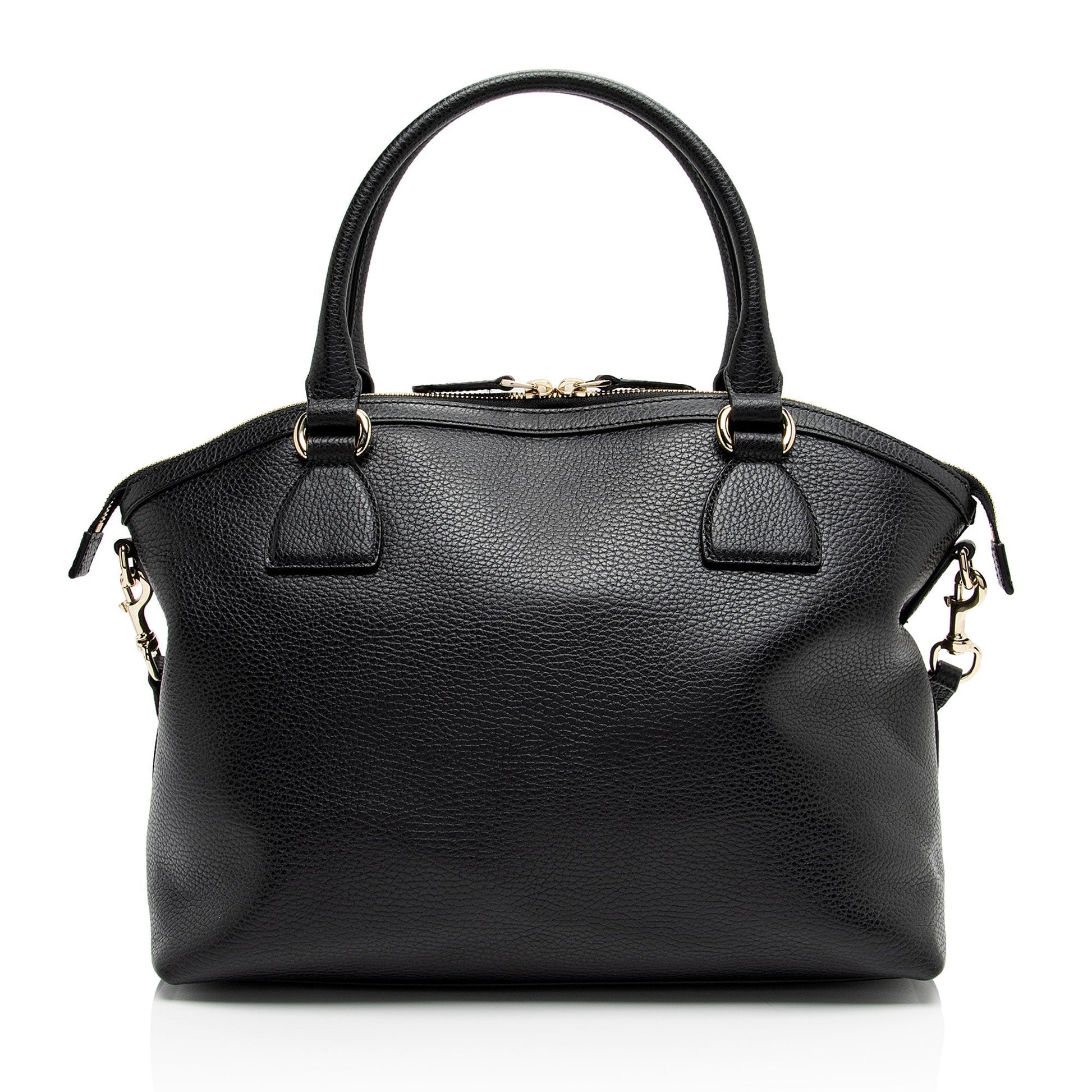 Gucci Leather GG Charm Dome Large Satchel (SHF-ijUjSb)