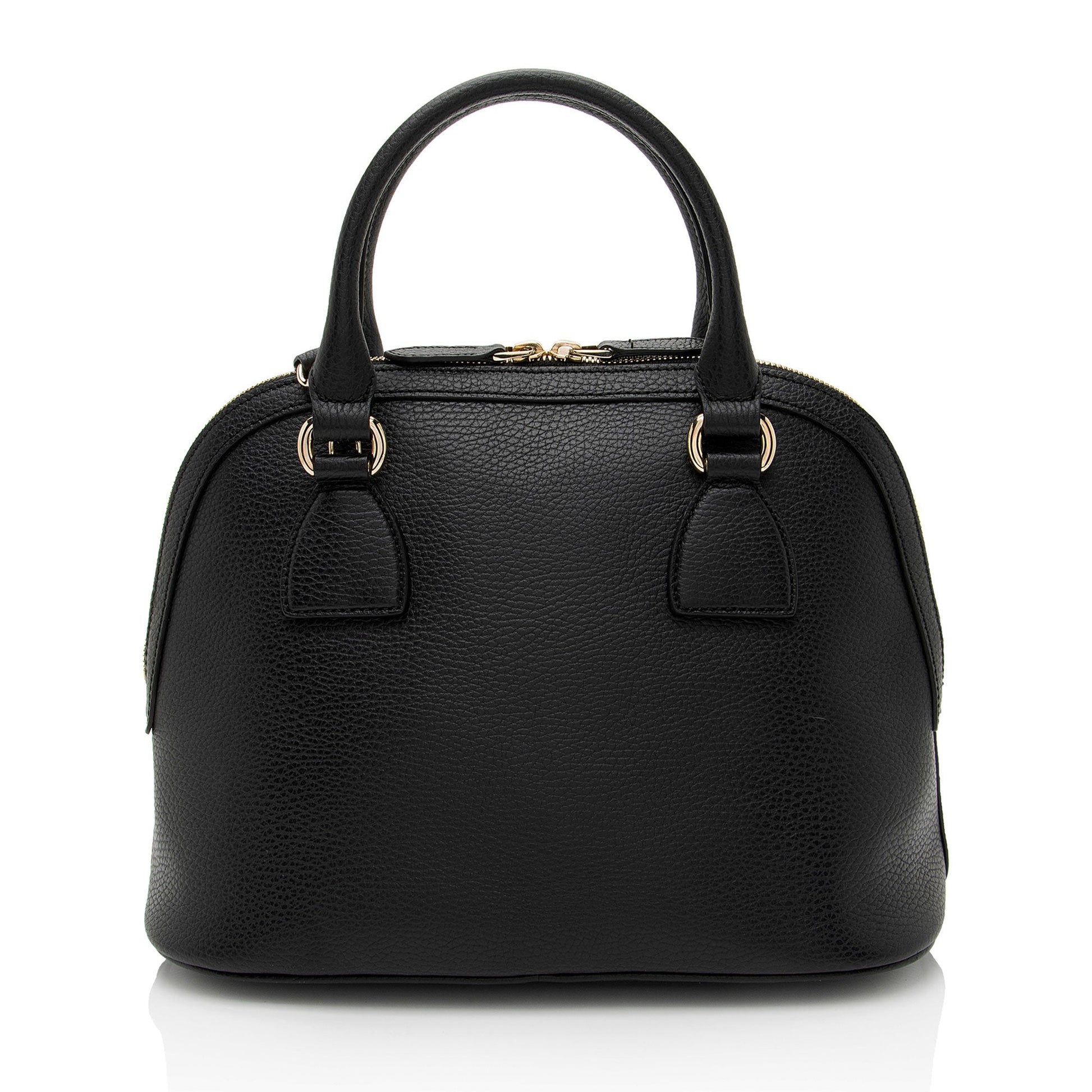 Gucci Leather GG Charm Dome Medium Satchel