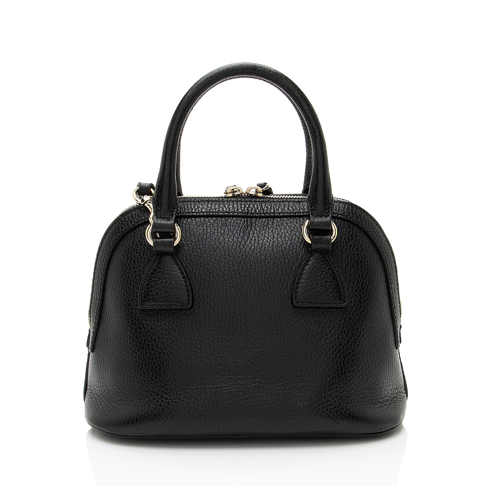 Gucci Leather GG Charm Dome Small Satchel