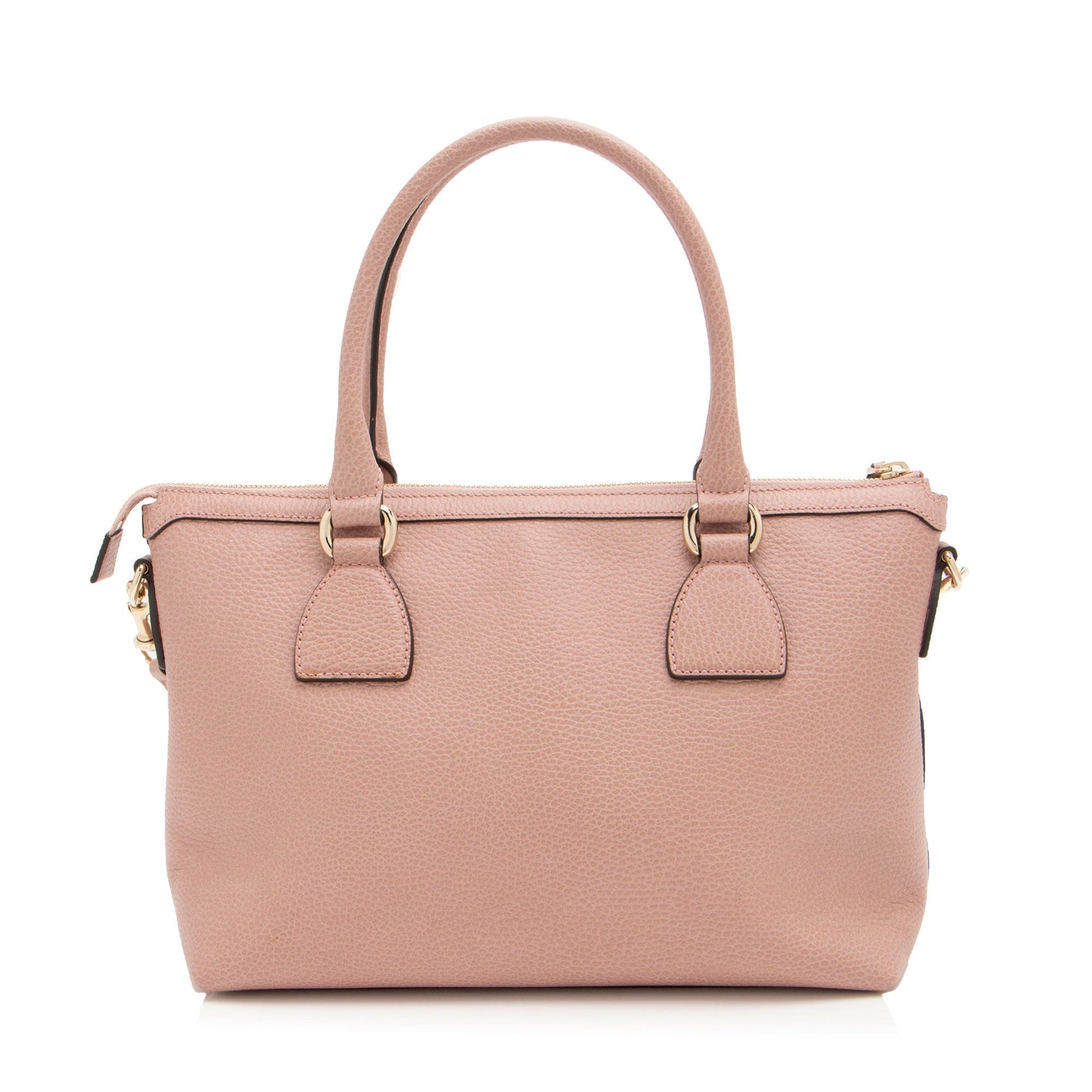 Gucci Leather GG Charm Satchel (SHF-W1Wrlv)