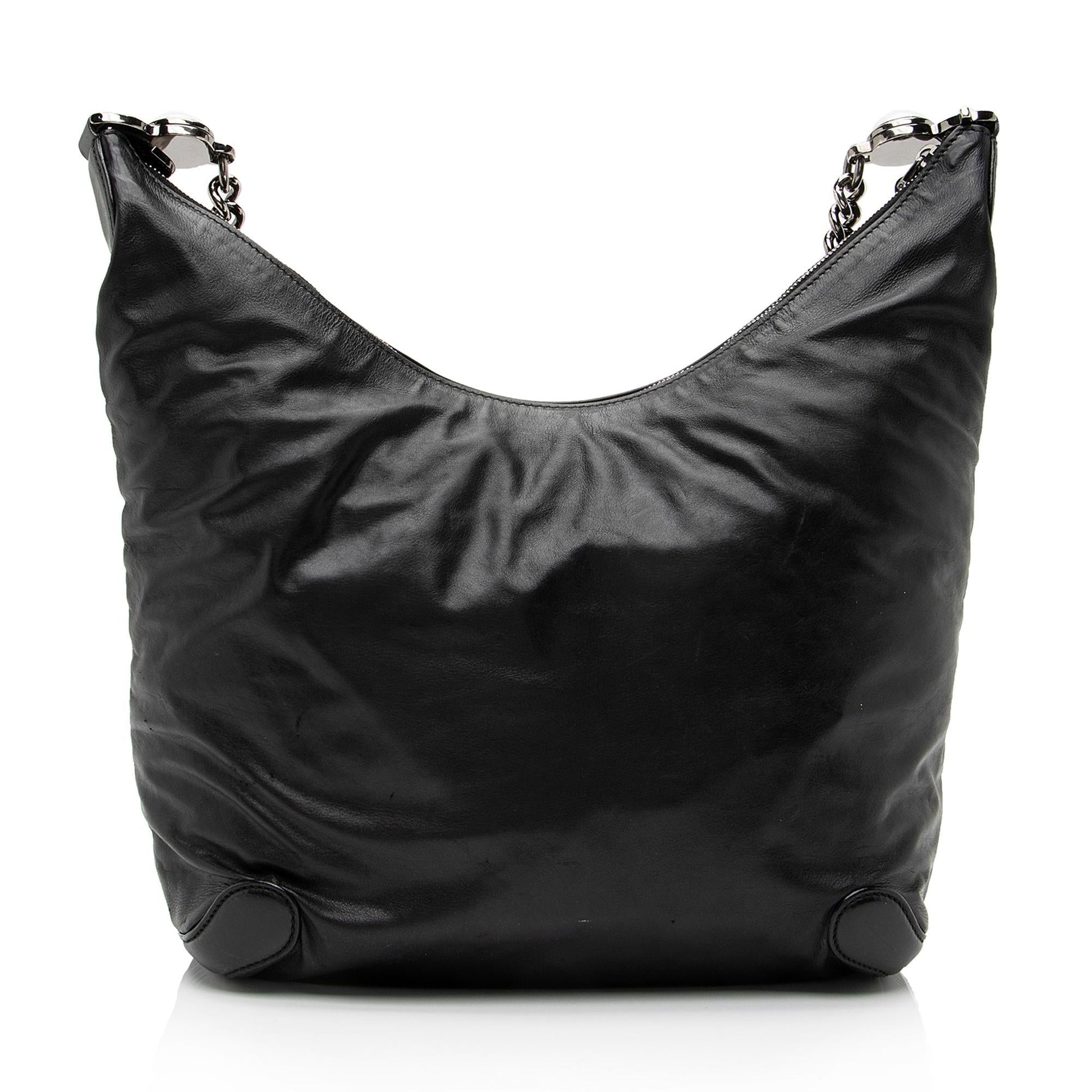 Gucci Leather Galaxy Medium Chain Hobo (SHF-23368)