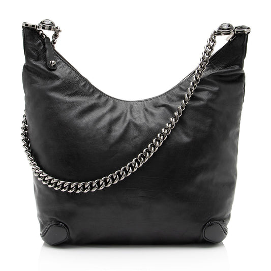 Gucci Leather Galaxy Medium Chain Hobo (SHF-23368)