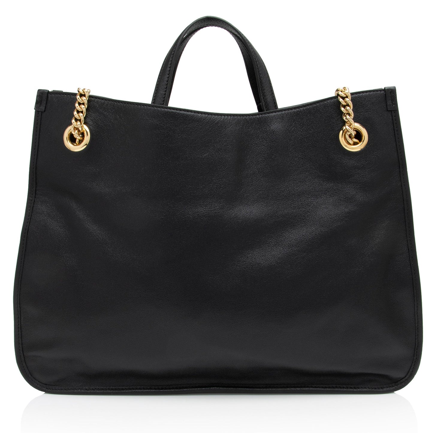 Gucci Leather Horsebit 1955 Chain Large Tote (SHF-LnlXOo)