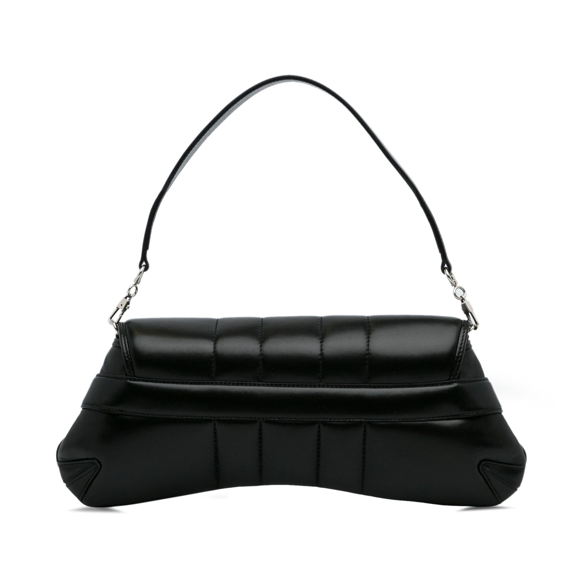 Gucci Leather Horsebit Chain Satchel (SHG-RhaWYN)