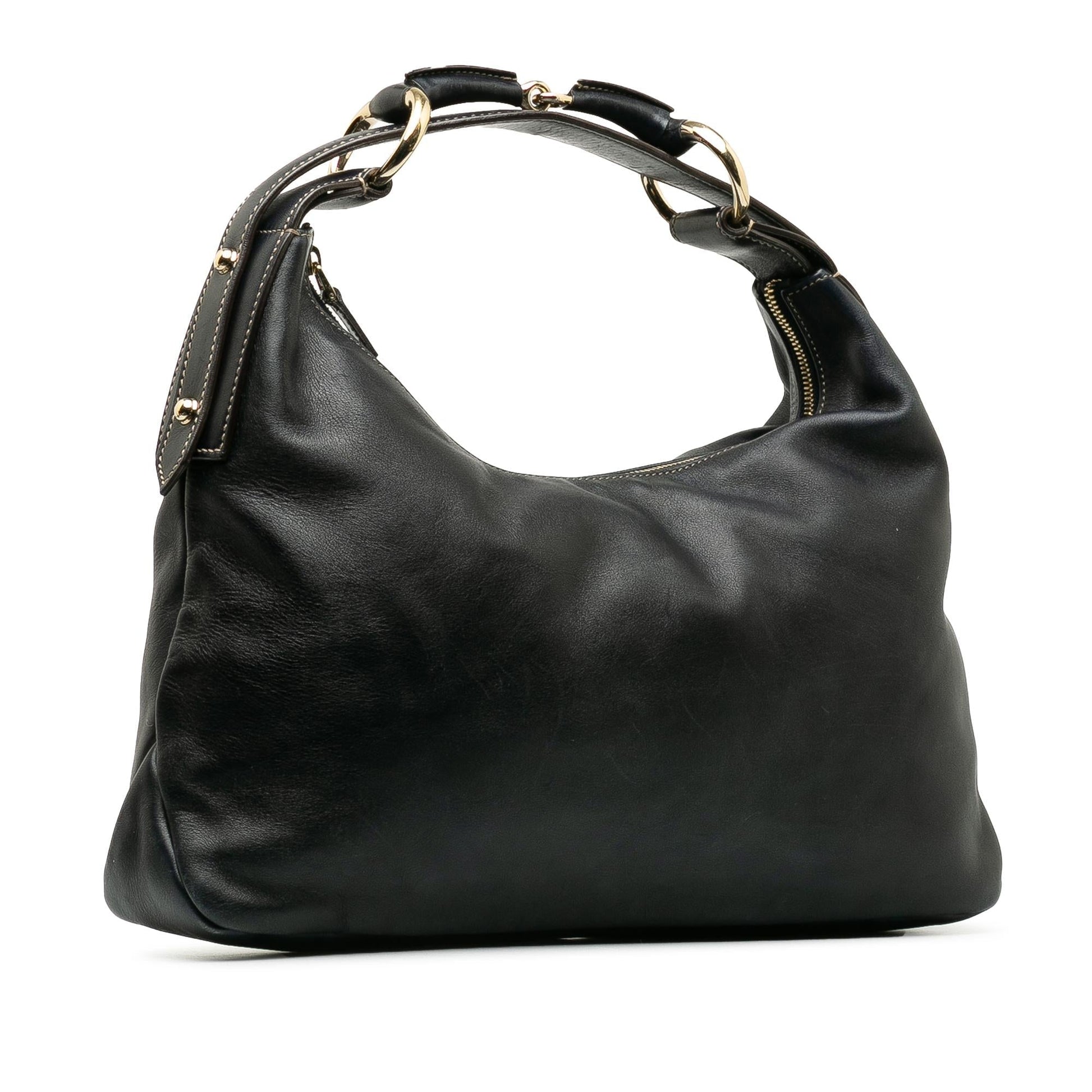 Gucci Leather Horsebit Hobo (SHG-g2QHkt)