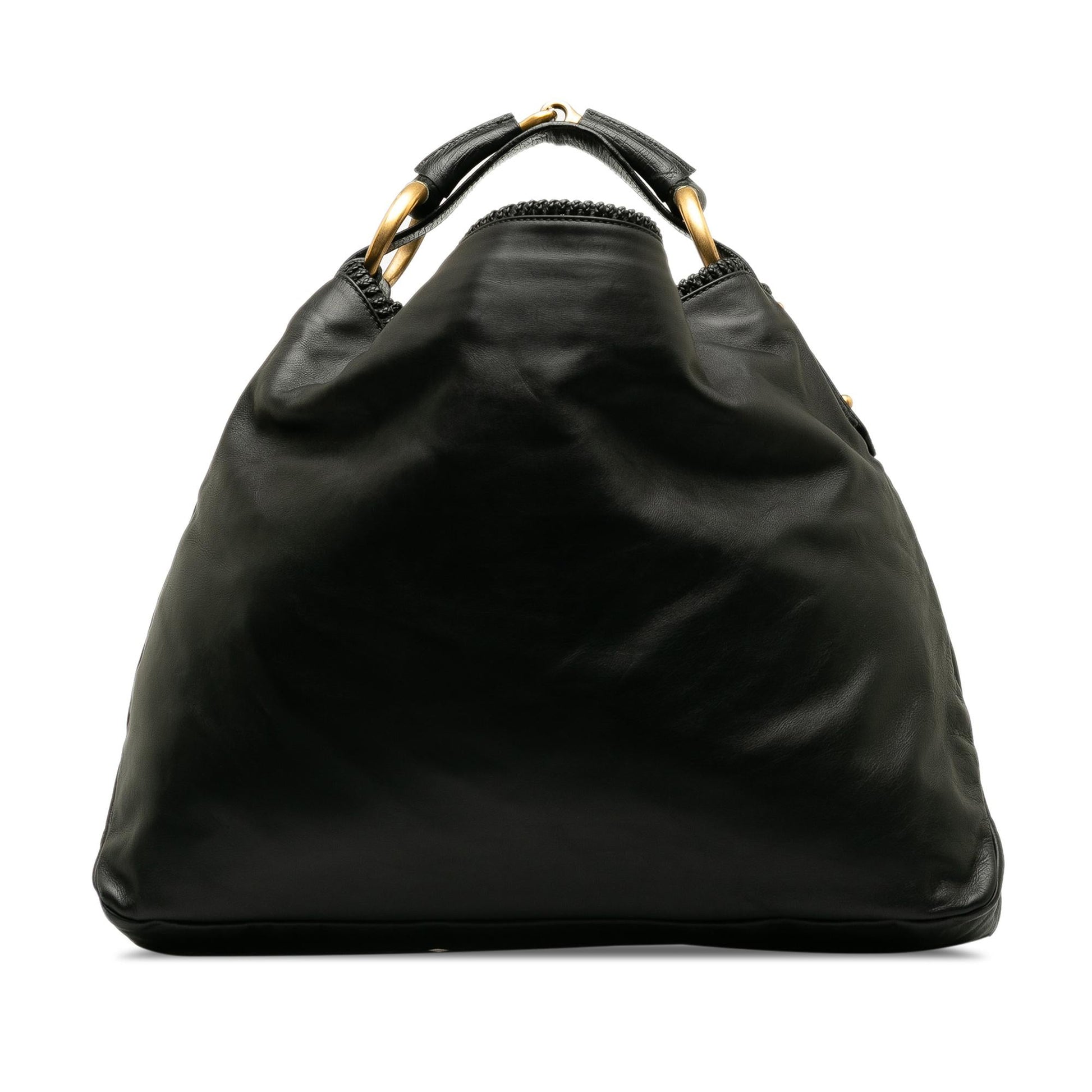 Gucci Leather Horsebit Hobo (SHG-RQo3jb)