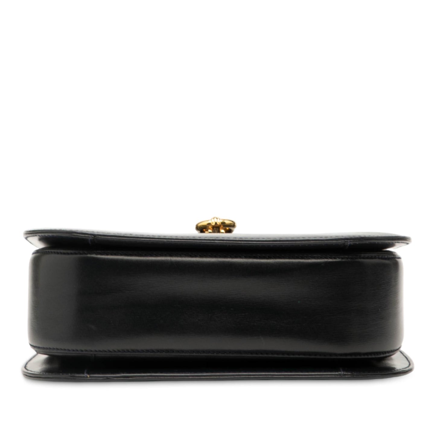 Gucci Leather Horsebit Top Handle Bag