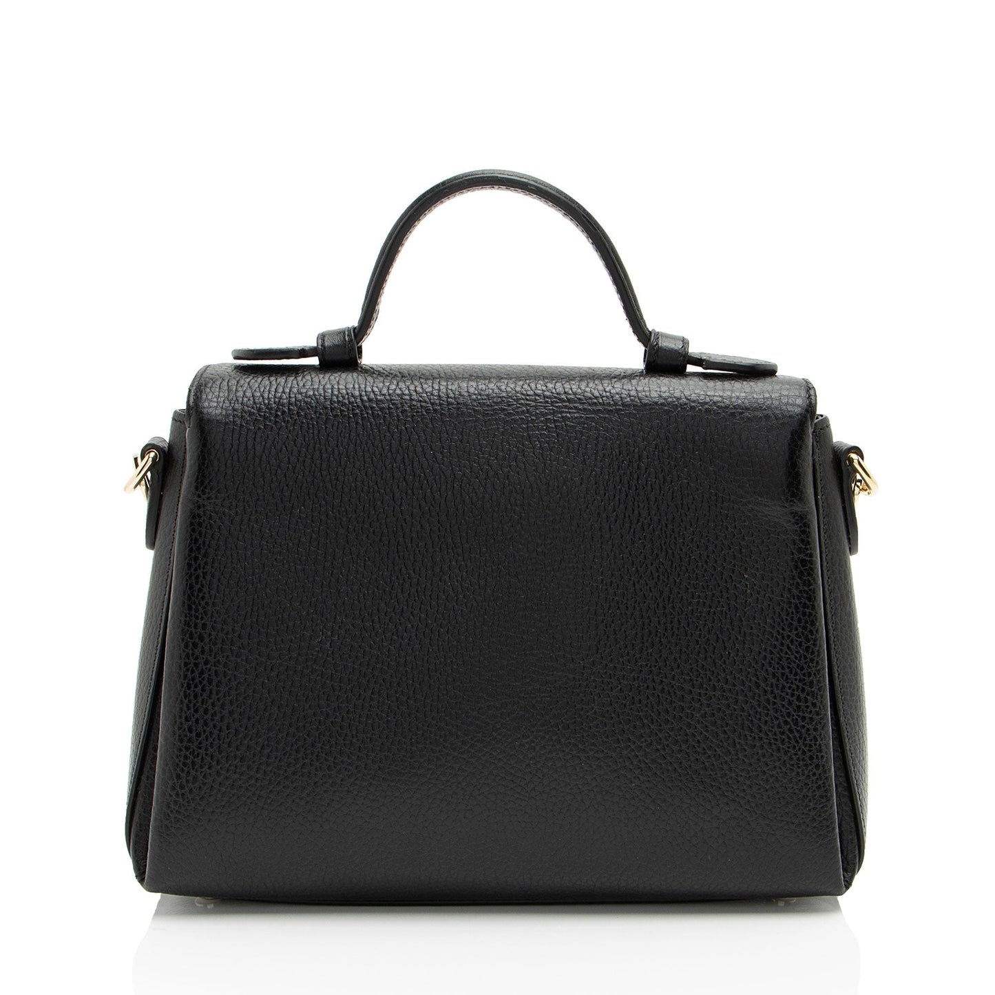 Gucci Leather Interlocking G Small Top Handle (SHF-WY9c47)