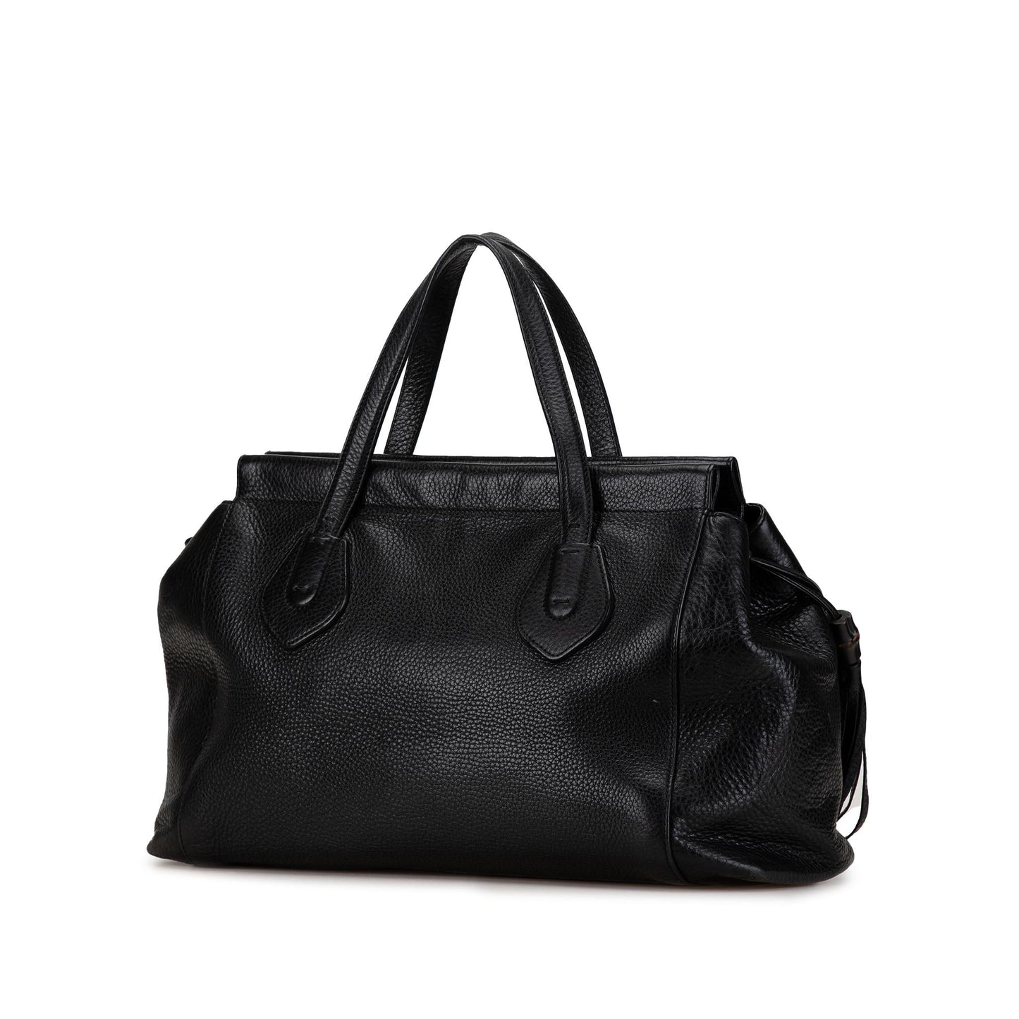 Gucci Leather Tassel Top Handle Bag (SHG-D4URO6)